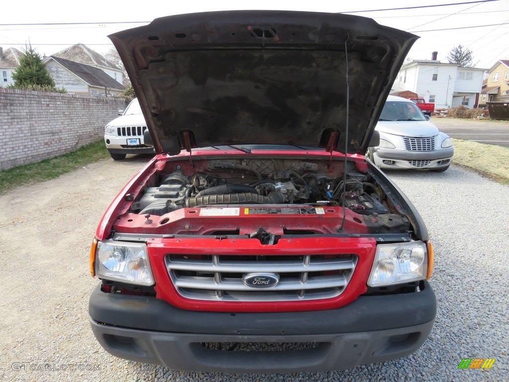 2001 Ranger XL Regular Cab - Bright Red / Dark Graphite photo #5