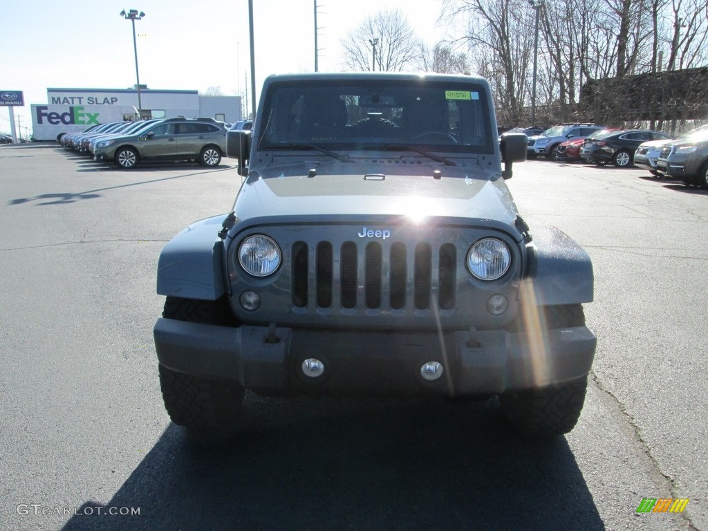 2014 Wrangler Unlimited Sahara 4x4 - Anvil / Black/Dark Saddle photo #3