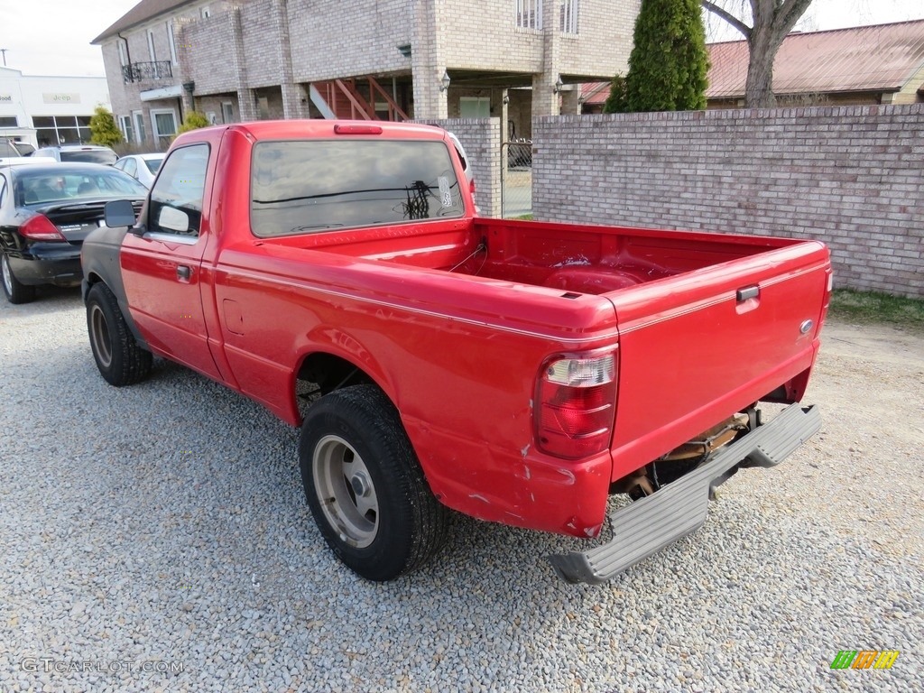 2001 Ranger XL Regular Cab - Bright Red / Dark Graphite photo #9