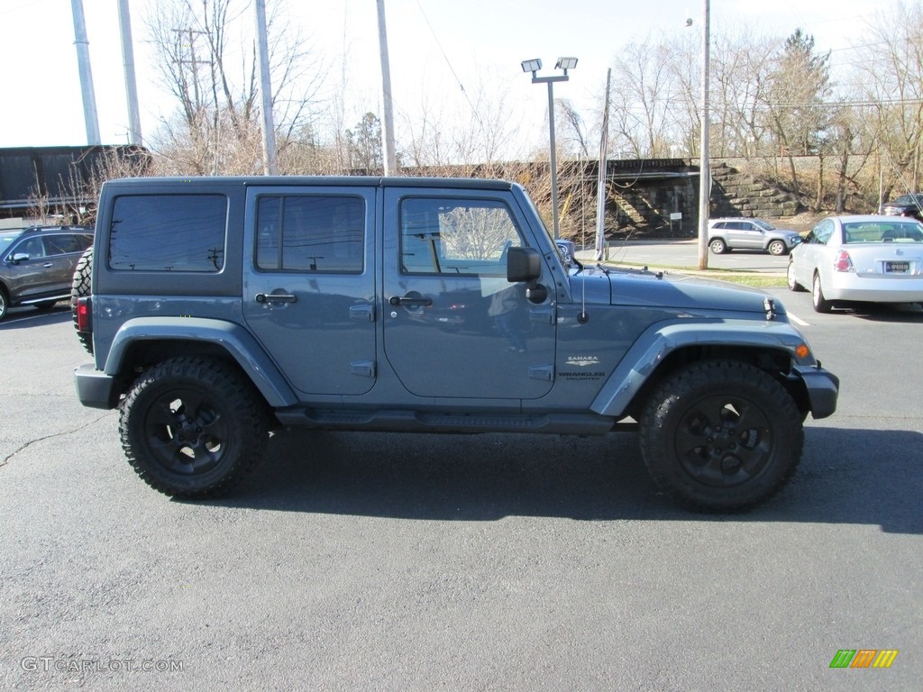 2014 Wrangler Unlimited Sahara 4x4 - Anvil / Black/Dark Saddle photo #5