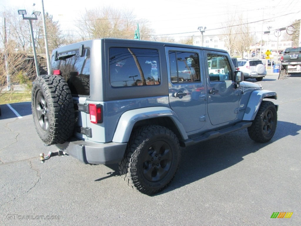 2014 Wrangler Unlimited Sahara 4x4 - Anvil / Black/Dark Saddle photo #6