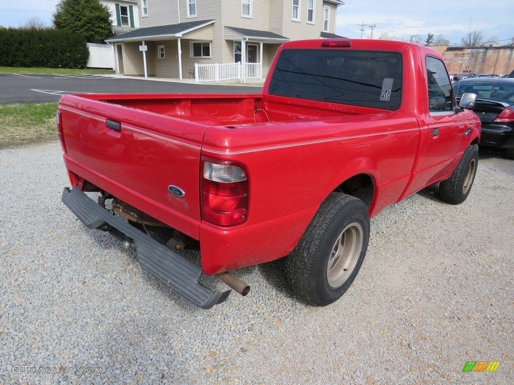 2001 Ranger XL Regular Cab - Bright Red / Dark Graphite photo #11