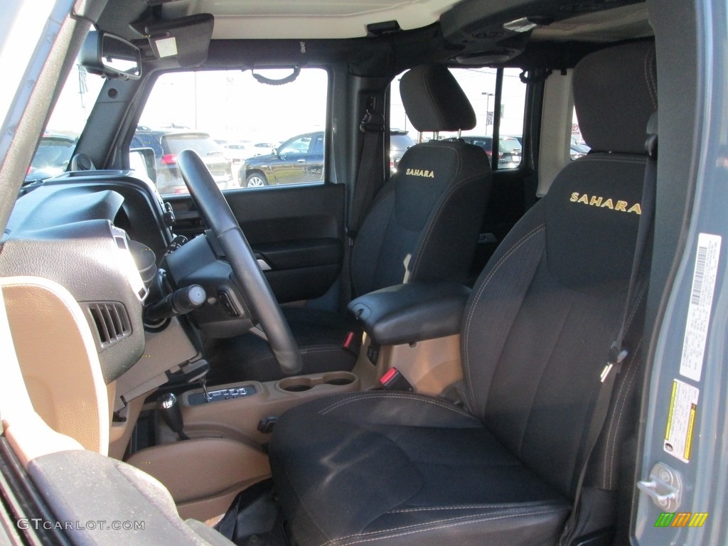 2014 Wrangler Unlimited Sahara 4x4 - Anvil / Black/Dark Saddle photo #15
