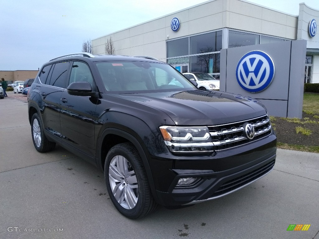 Deep Black Pearl 2019 Volkswagen Atlas SE 4Motion Exterior Photo #132588577