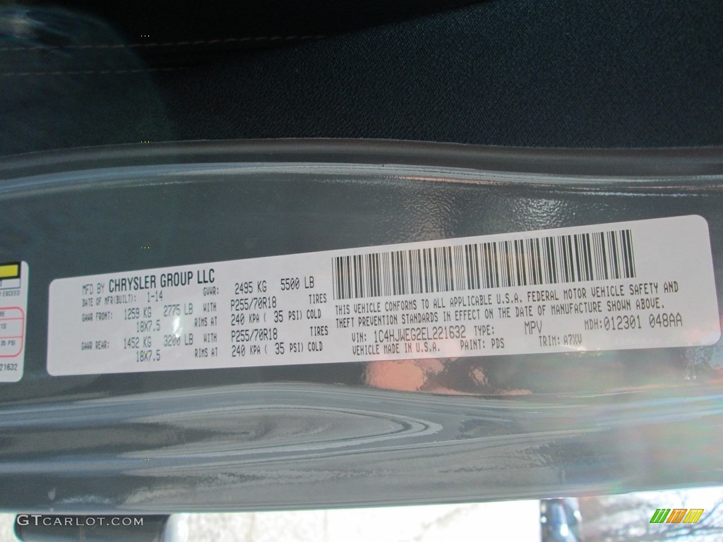 2014 Wrangler Unlimited Sahara 4x4 - Anvil / Black/Dark Saddle photo #29