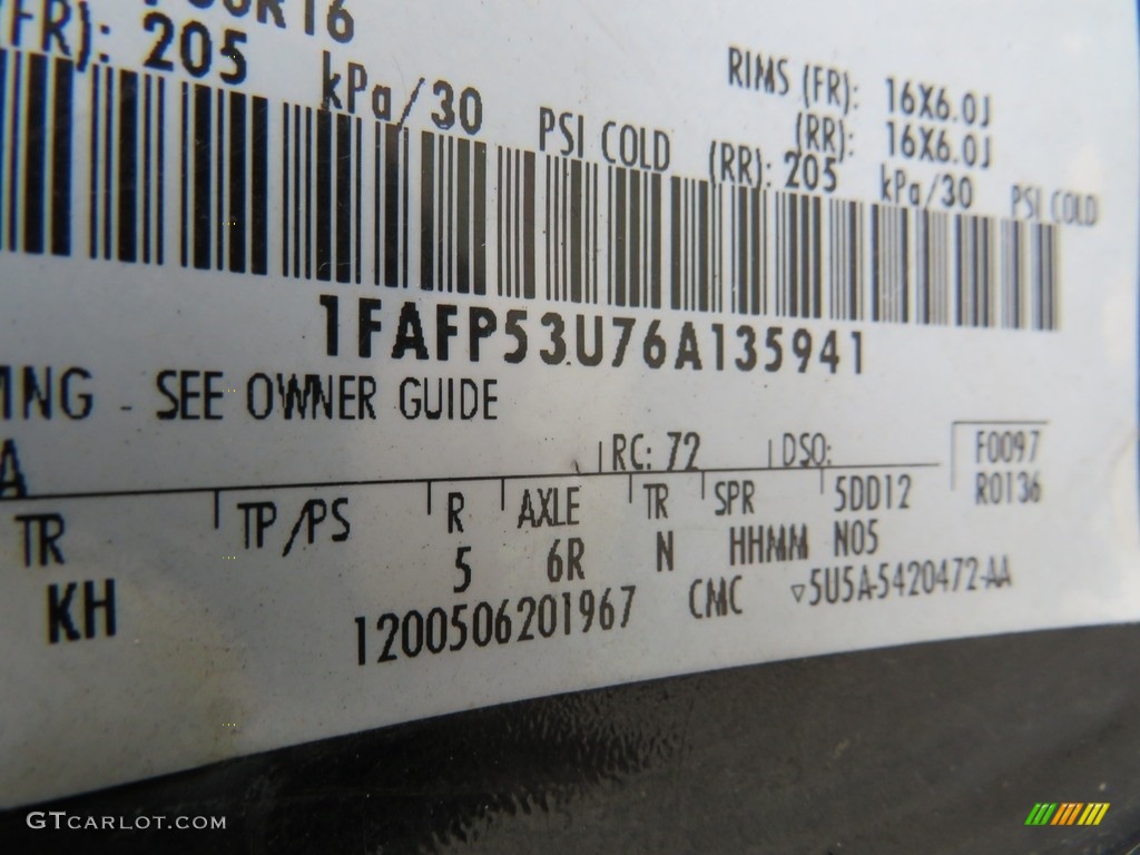 2006 Taurus SE - Black / Medium/Dark Flint Grey photo #31