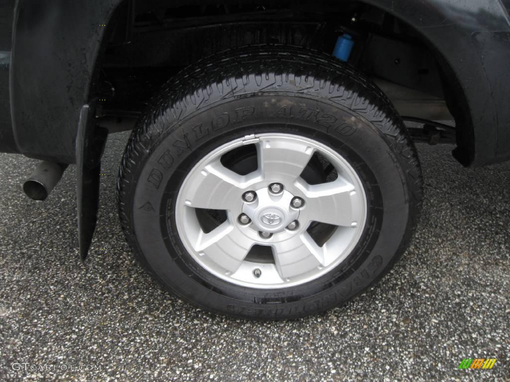2009 Tacoma V6 TRD Sport Double Cab 4x4 - Black Sand Pearl / Graphite Gray photo #5