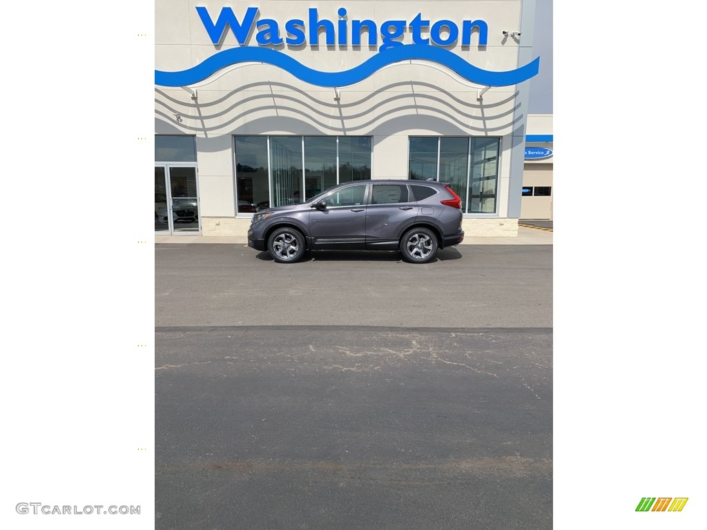 2019 CR-V EX-L AWD - Modern Steel Metallic / Black photo #45