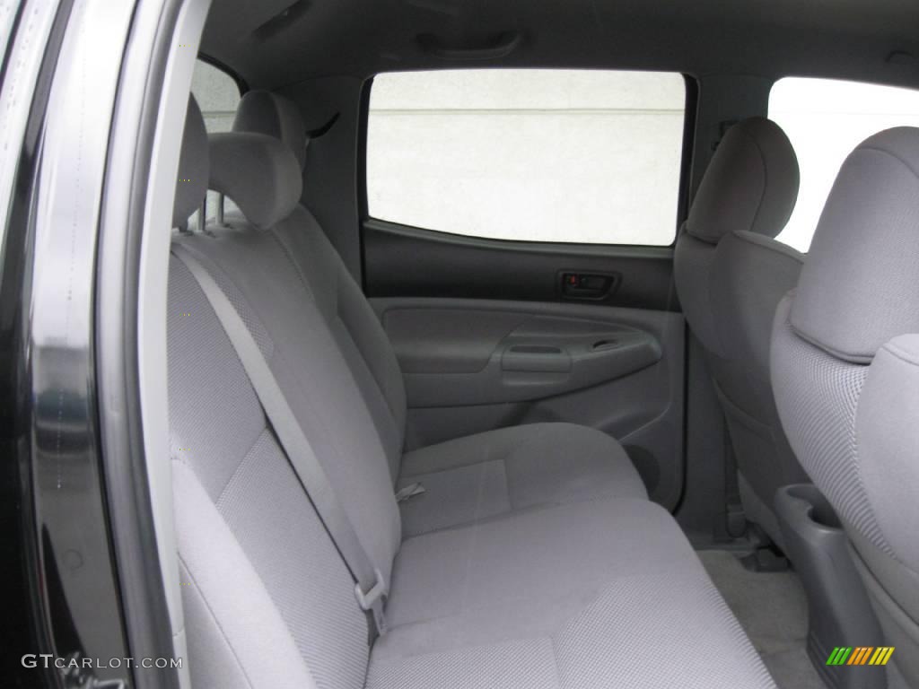 2009 Tacoma V6 TRD Sport Double Cab 4x4 - Black Sand Pearl / Graphite Gray photo #6