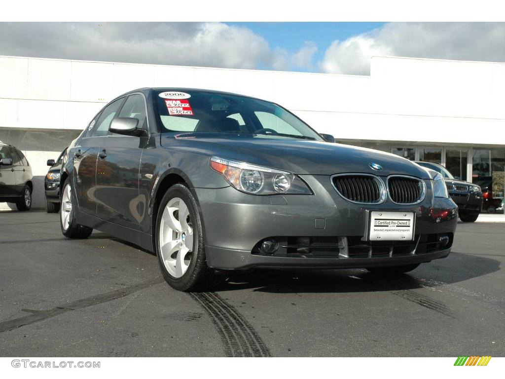 2006 5 Series 525i Sedan - Titanium Grey Metallic / Black photo #1