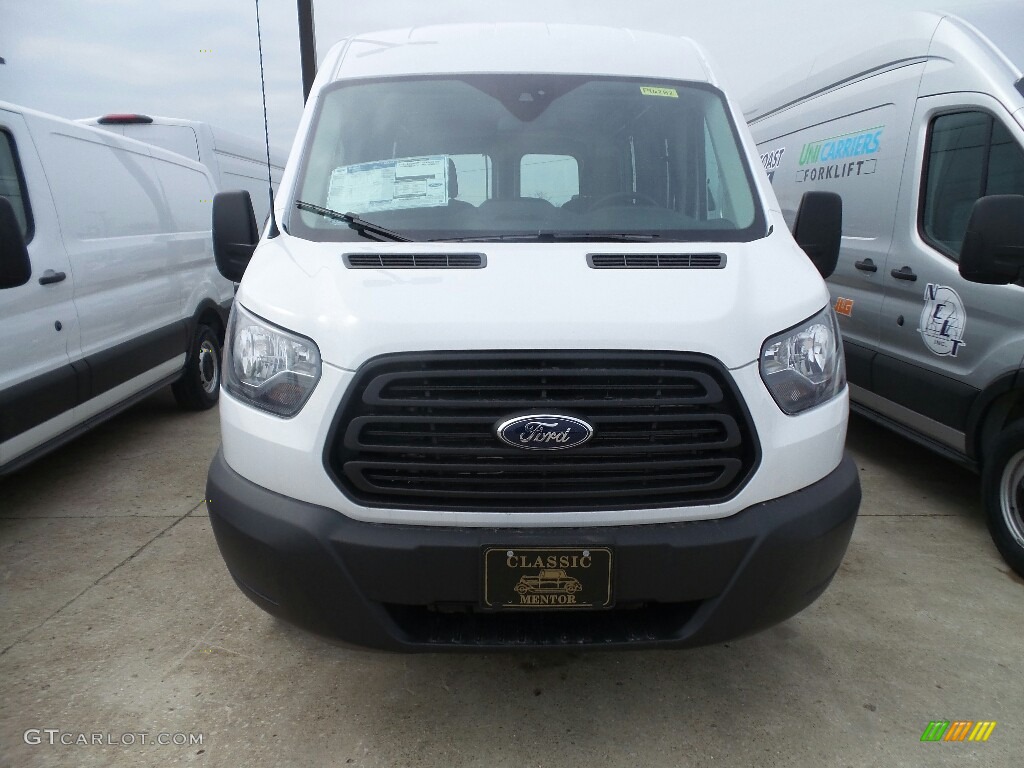 2019 Transit Van 250 MR Long - Oxford White / Charcoal black photo #2