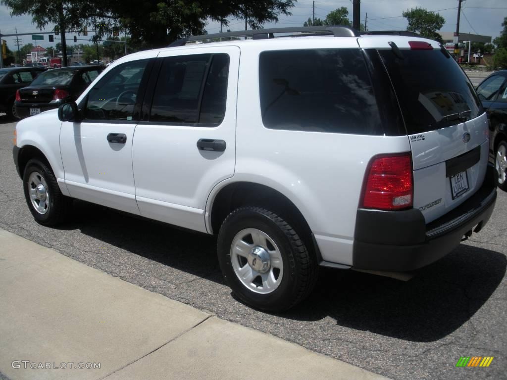 2003 Explorer XLS 4x4 - Oxford White / Graphite Grey photo #6