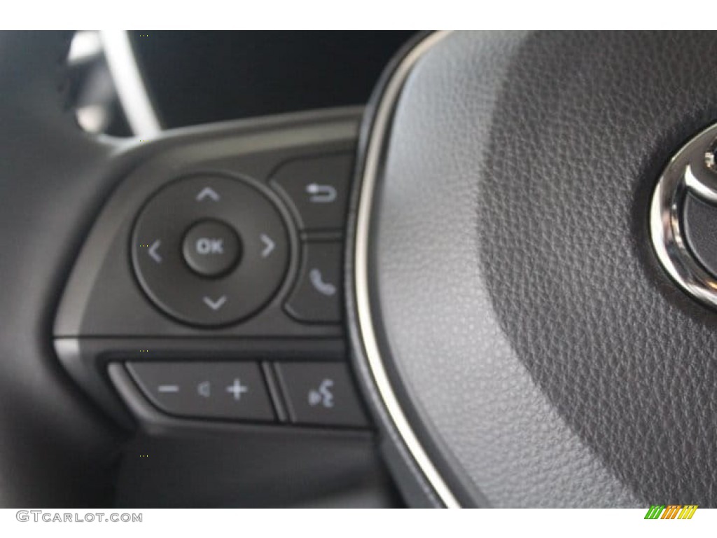 2020 Toyota Corolla XLE Black Steering Wheel Photo #132601702