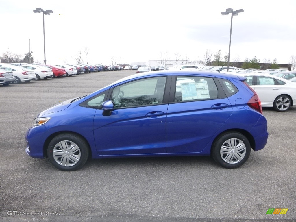 Aegean Blue Metallic 2019 Honda Fit LX Exterior Photo #132602944
