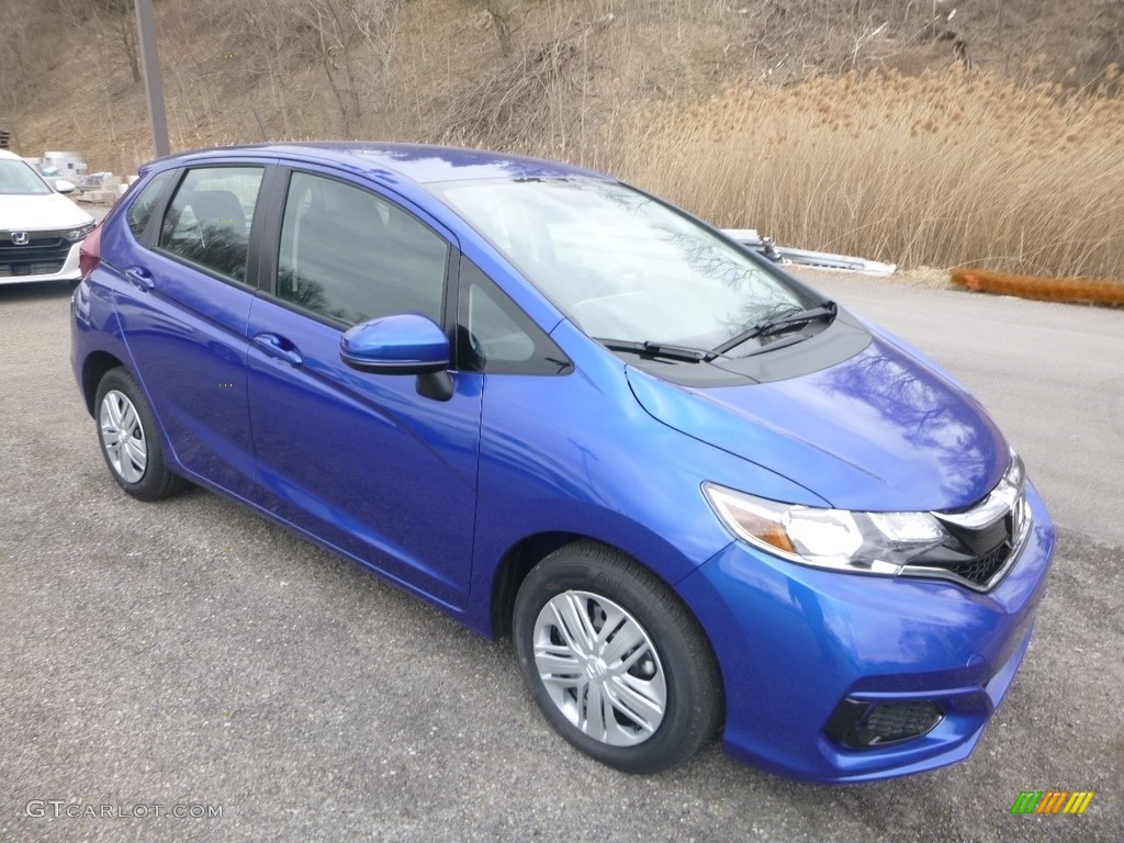 Aegean Blue Metallic 2019 Honda Fit LX Exterior Photo #132602983