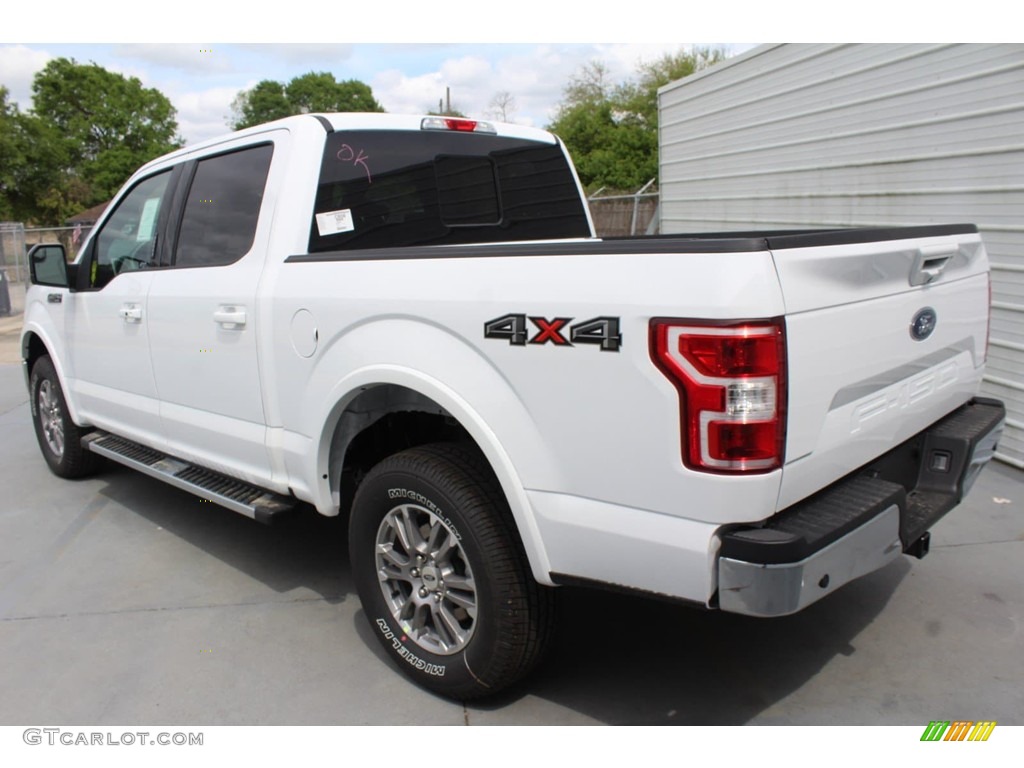 2019 F150 Lariat SuperCrew 4x4 - Oxford White / Black photo #6