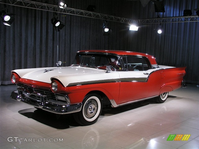 1957 Fairlane Skyliner - Red / Red/White photo #1