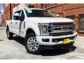 White Platinum - F350 Super Duty Limited Crew Cab 4x4 Photo No. 14