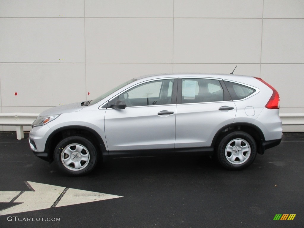 2015 CR-V LX AWD - Alabaster Silver Metallic / Gray photo #2