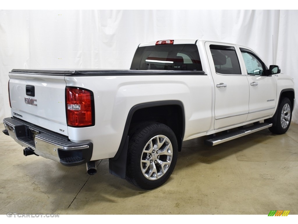 2014 Sierra 1500 SLT Crew Cab 4x4 - White Diamond Tricoat / Cocoa/Dune photo #2