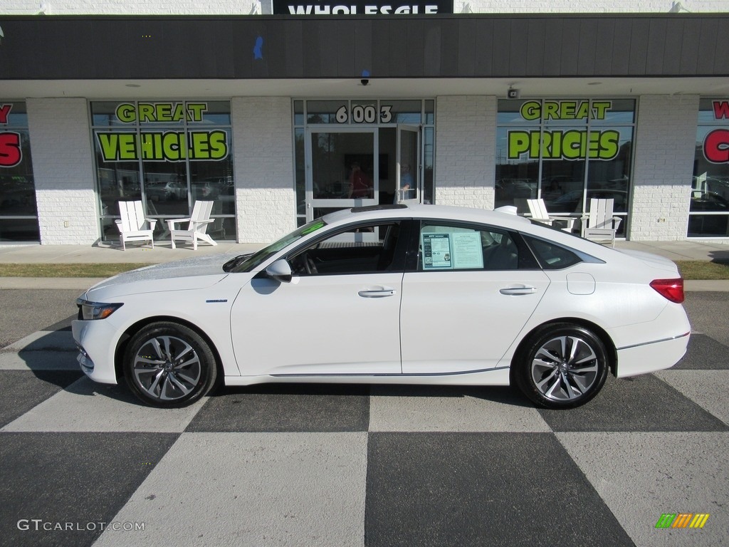 2019 Accord Touring Hybrid Sedan - Platinum White Pearl / Ivory photo #1