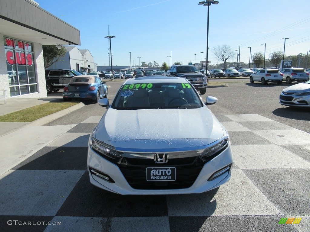 2019 Accord Touring Hybrid Sedan - Platinum White Pearl / Ivory photo #2