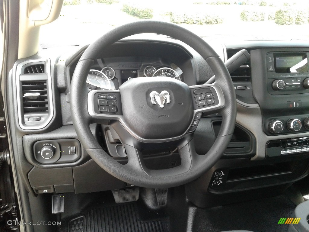2019 Ram 5500 Tradesman Regular Cab 4x4 Chassis Black/Diesel Gray Steering Wheel Photo #132613991