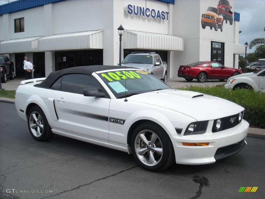 2007 Mustang GT/CS California Special Convertible - Performance White / Black/Dove Accent photo #28