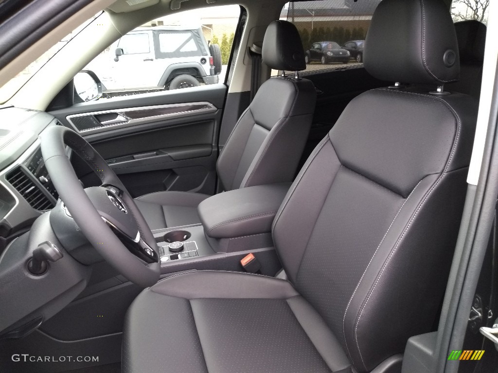 Titan Black Interior 2019 Volkswagen Atlas SE R-Line 4Motion Photo #132615320