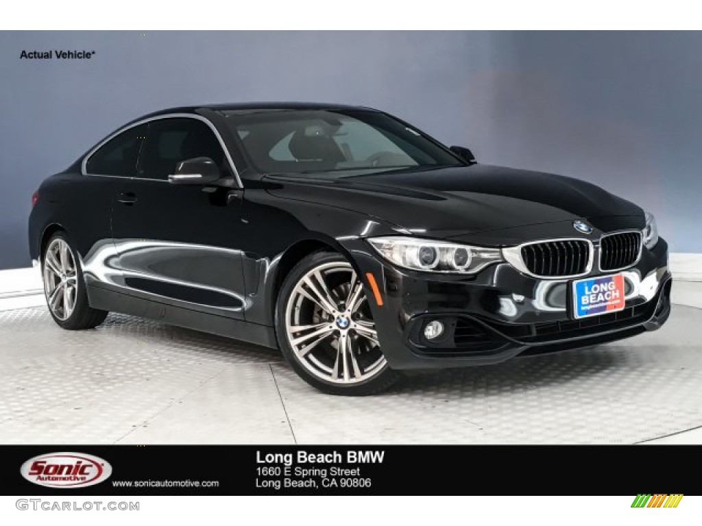 2016 4 Series 428i Coupe - Jet Black / Black photo #1