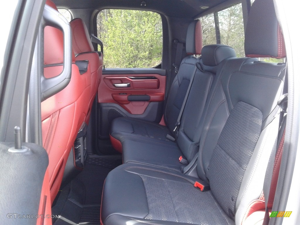 Black/Red Interior 2019 Ram 1500 Rebel Quad Cab 4x4 Photo #132617774
