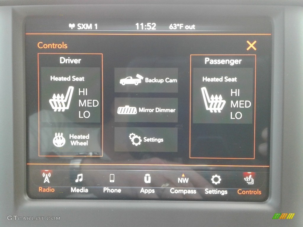 2019 Ram 1500 Rebel Quad Cab 4x4 Controls Photo #132618092