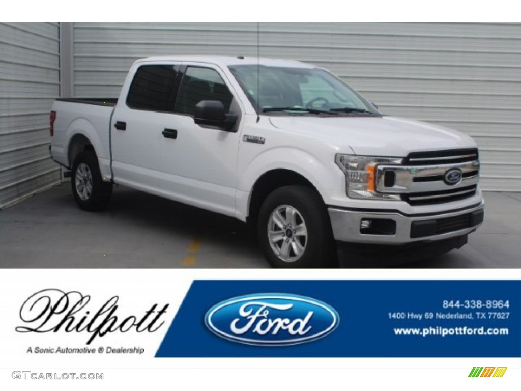 2018 F150 XLT SuperCrew - Oxford White / Earth Gray photo #1