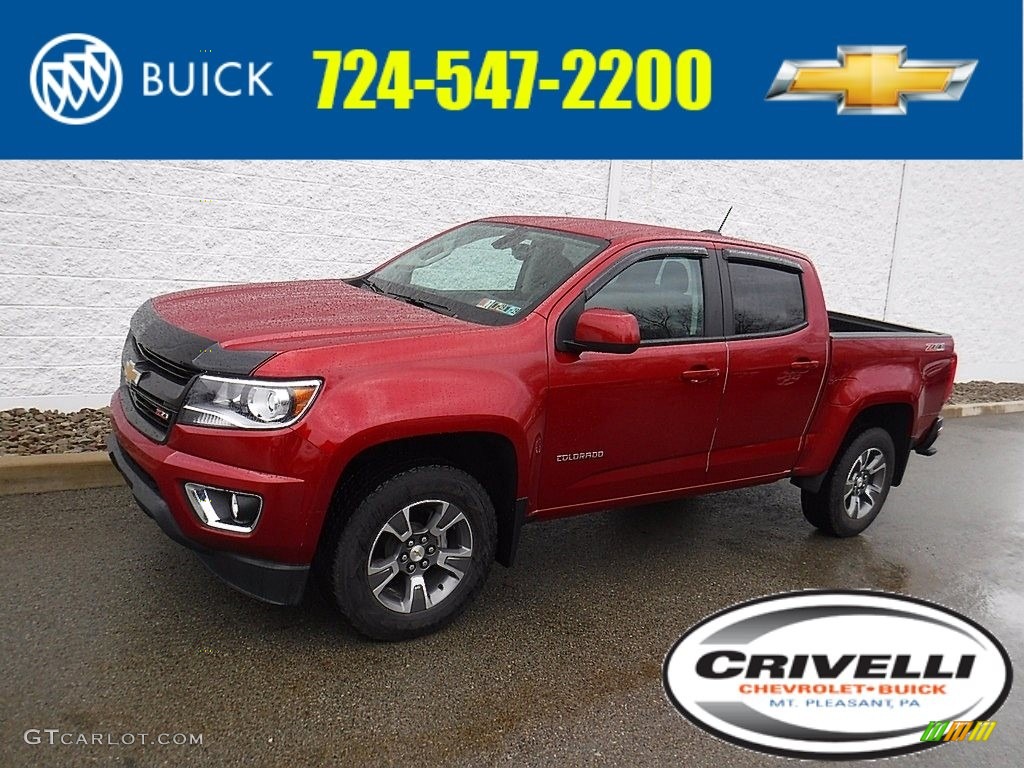 2016 Colorado Z71 Crew Cab 4x4 - Red Rock Metallic / Jet Black photo #1