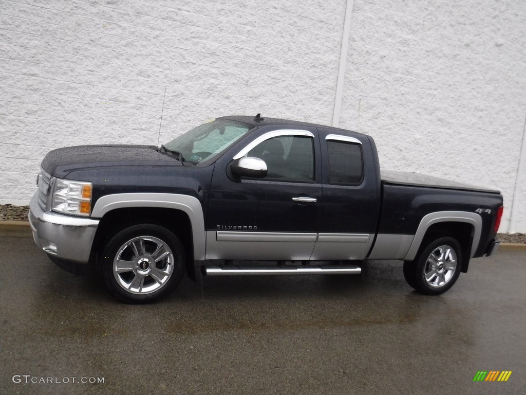 2012 Silverado 1500 LT Extended Cab 4x4 - Imperial Blue Metallic / Ebony photo #2