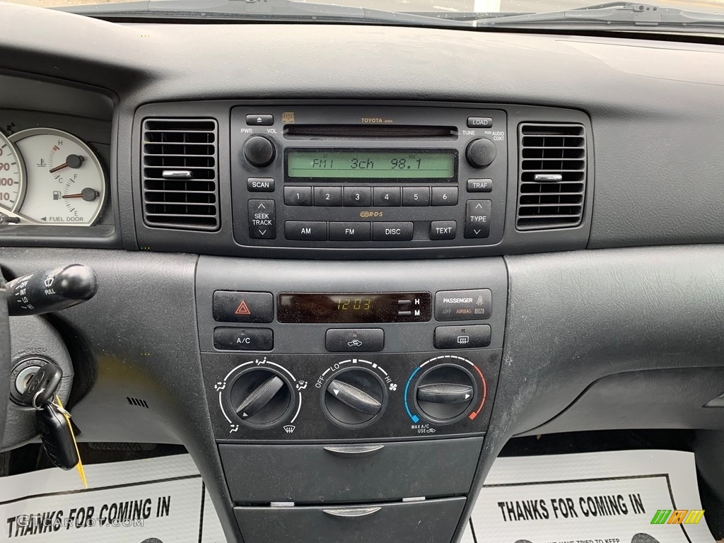 2005 Corolla S - Phantom Gray Pearl / Black photo #15