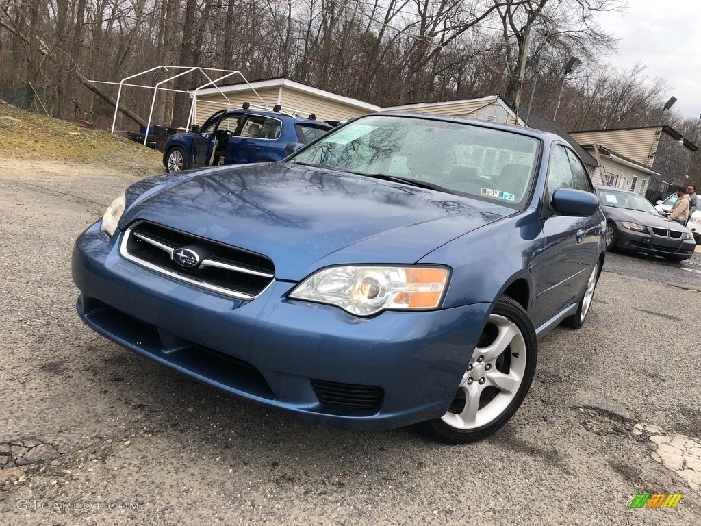 2007 Legacy 2.5i Sedan - Newport Blue Pearl / Ivory photo #1