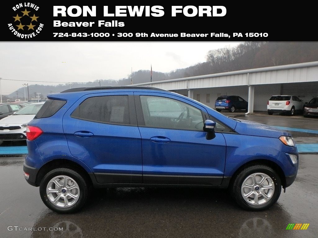 2019 EcoSport SE 4WD - Lightning Blue Metallic / Ebony Black photo #1