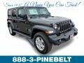 2019 Granite Crystal Metallic Jeep Wrangler Unlimited Sport 4x4  photo #1