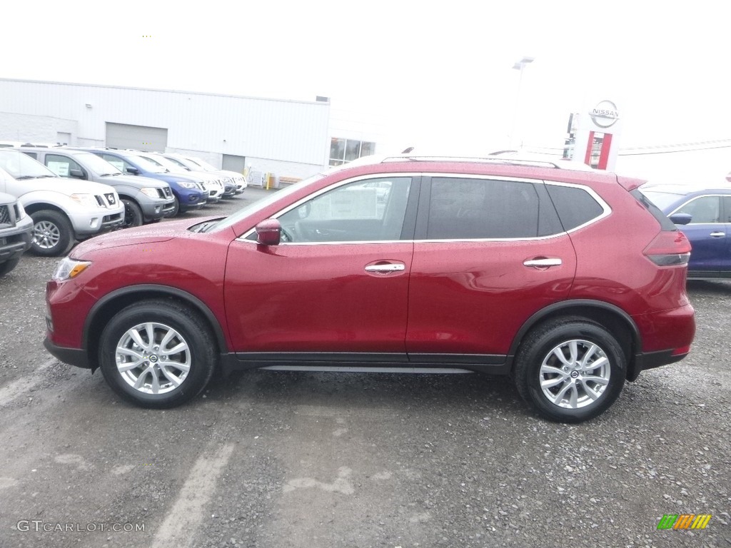 Scarlet Ember 2019 Nissan Rogue SV AWD Exterior Photo #132628503