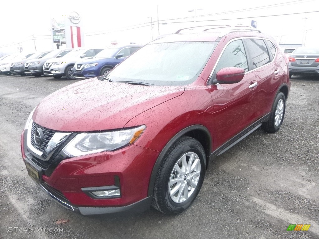 Scarlet Ember 2019 Nissan Rogue SV AWD Exterior Photo #132628539