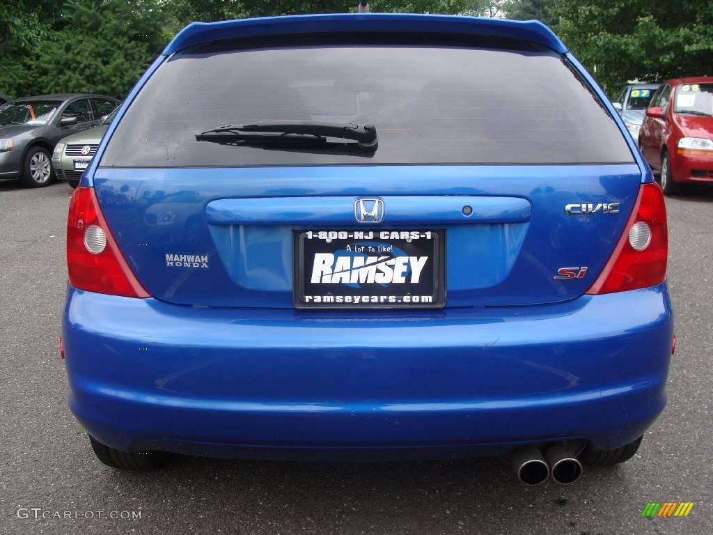 2003 Civic Si Hatchback - Vivid Blue / Black photo #5