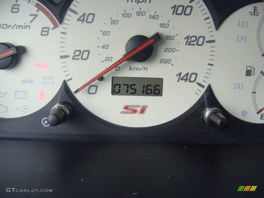 2003 Civic Si Hatchback - Vivid Blue / Black photo #14