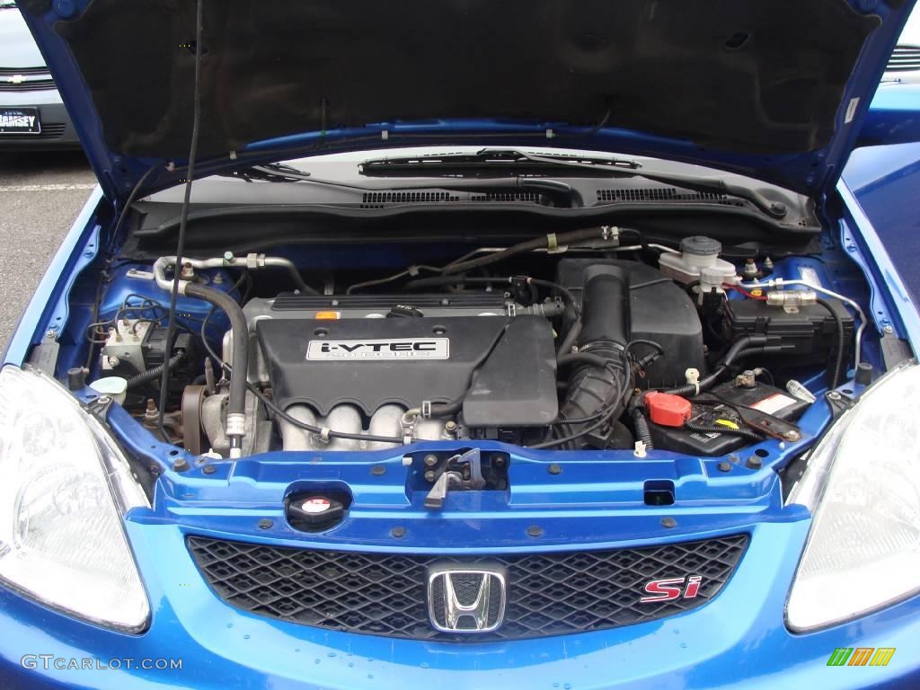 2003 Civic Si Hatchback - Vivid Blue / Black photo #15