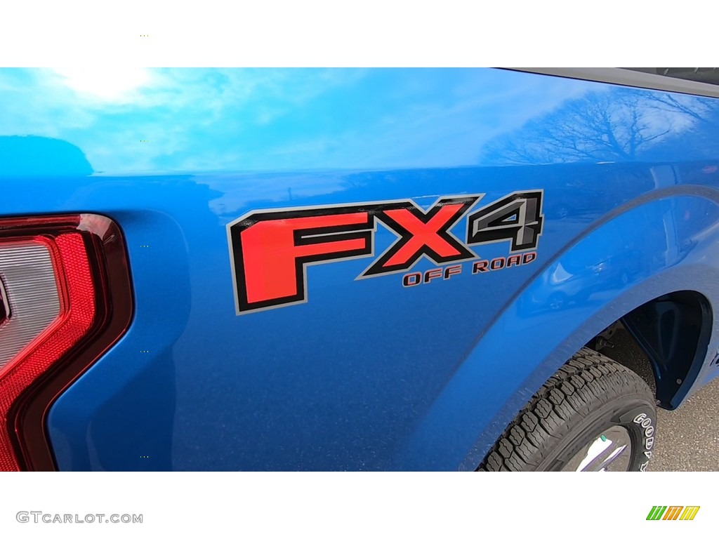 2019 F150 XLT SuperCab 4x4 - Velocity Blue / Earth Gray photo #9