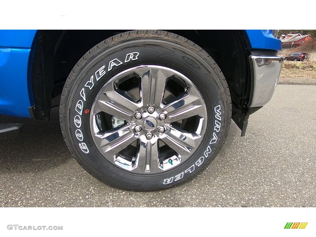 2019 F150 XLT SuperCab 4x4 - Velocity Blue / Earth Gray photo #26