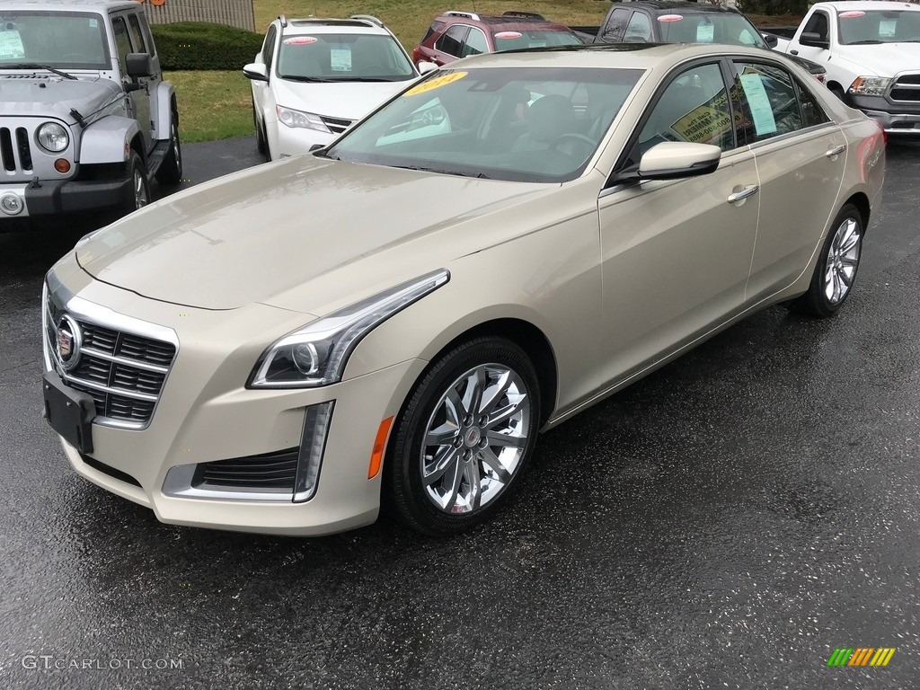 2014 CTS Luxury Sedan AWD - Mocha Steel Metallic / Light Cashmere/Medium Cashmere photo #2