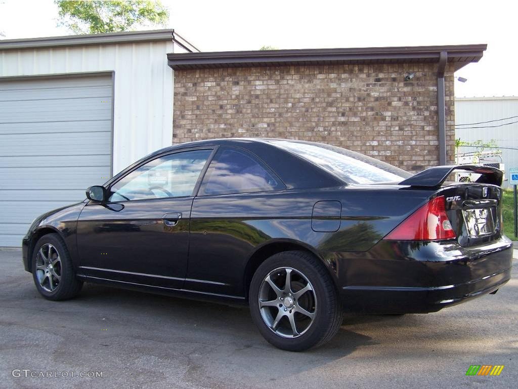 2001 Civic LX Coupe - Nighthawk Black Pearl / Black photo #1