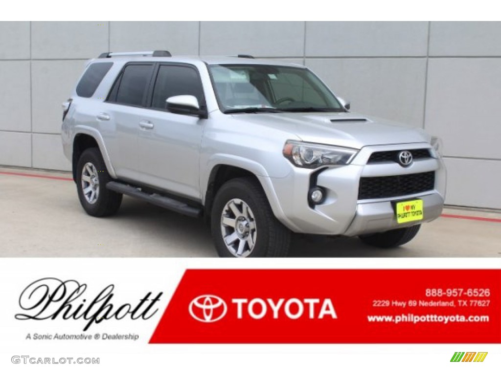 2015 4Runner Trail 4x4 - Classic Silver Metallic / Black photo #1