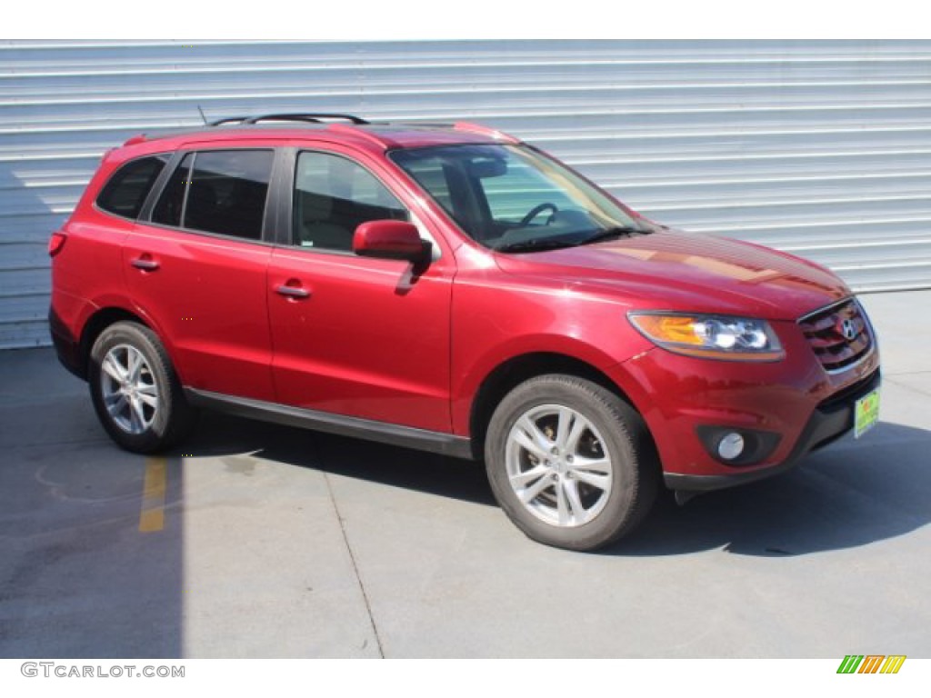 2011 Santa Fe Limited - Sonoran Red / Beige photo #2